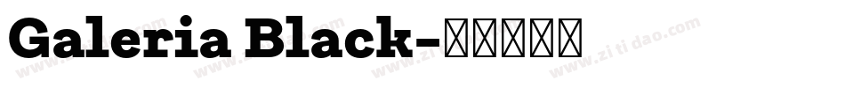 Galeria Black字体转换